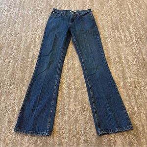 Wrangler Women's Straight Blue Denim Jeans Size 6x34